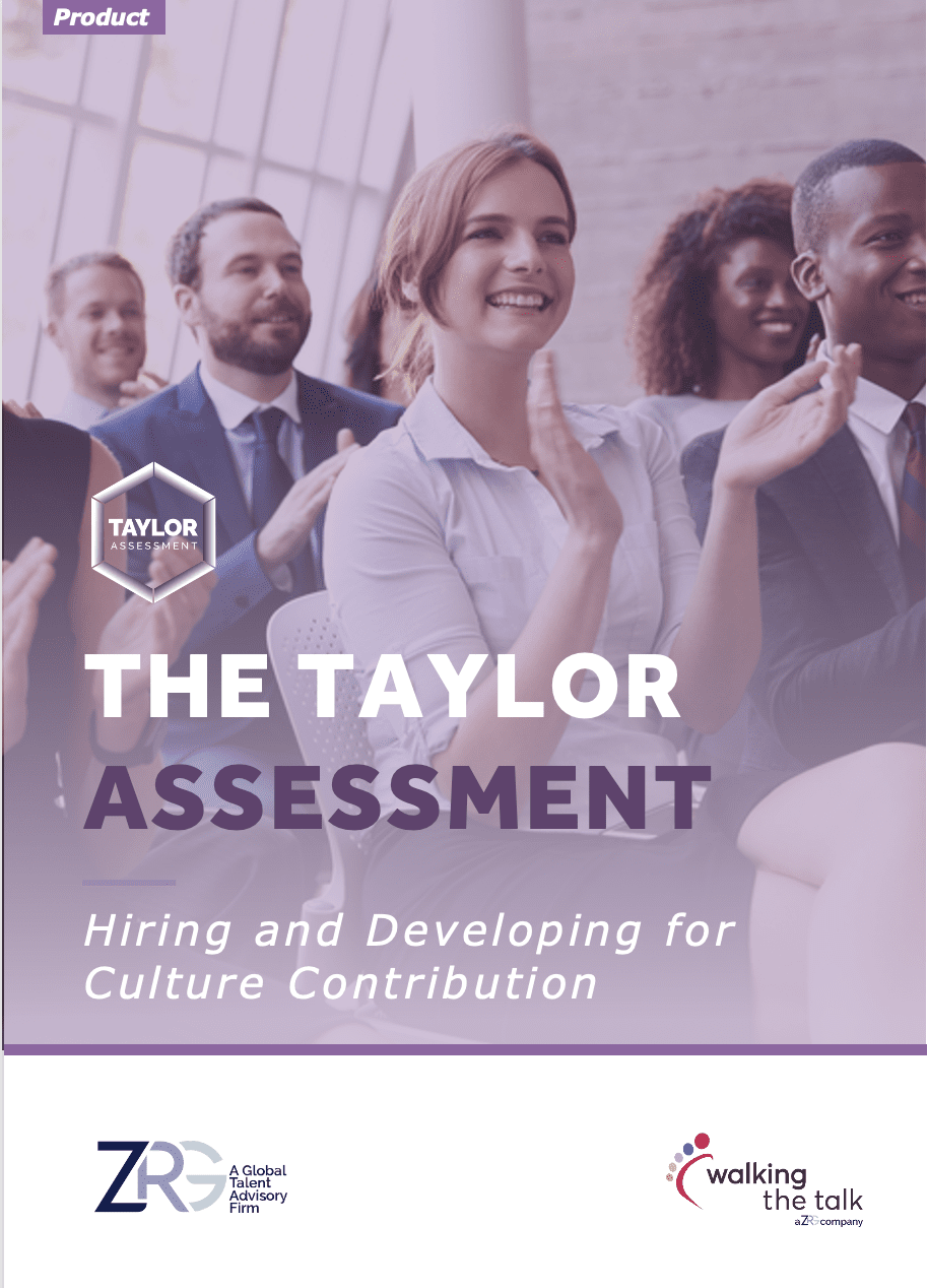 Taylor Assessment for assessing culture fit