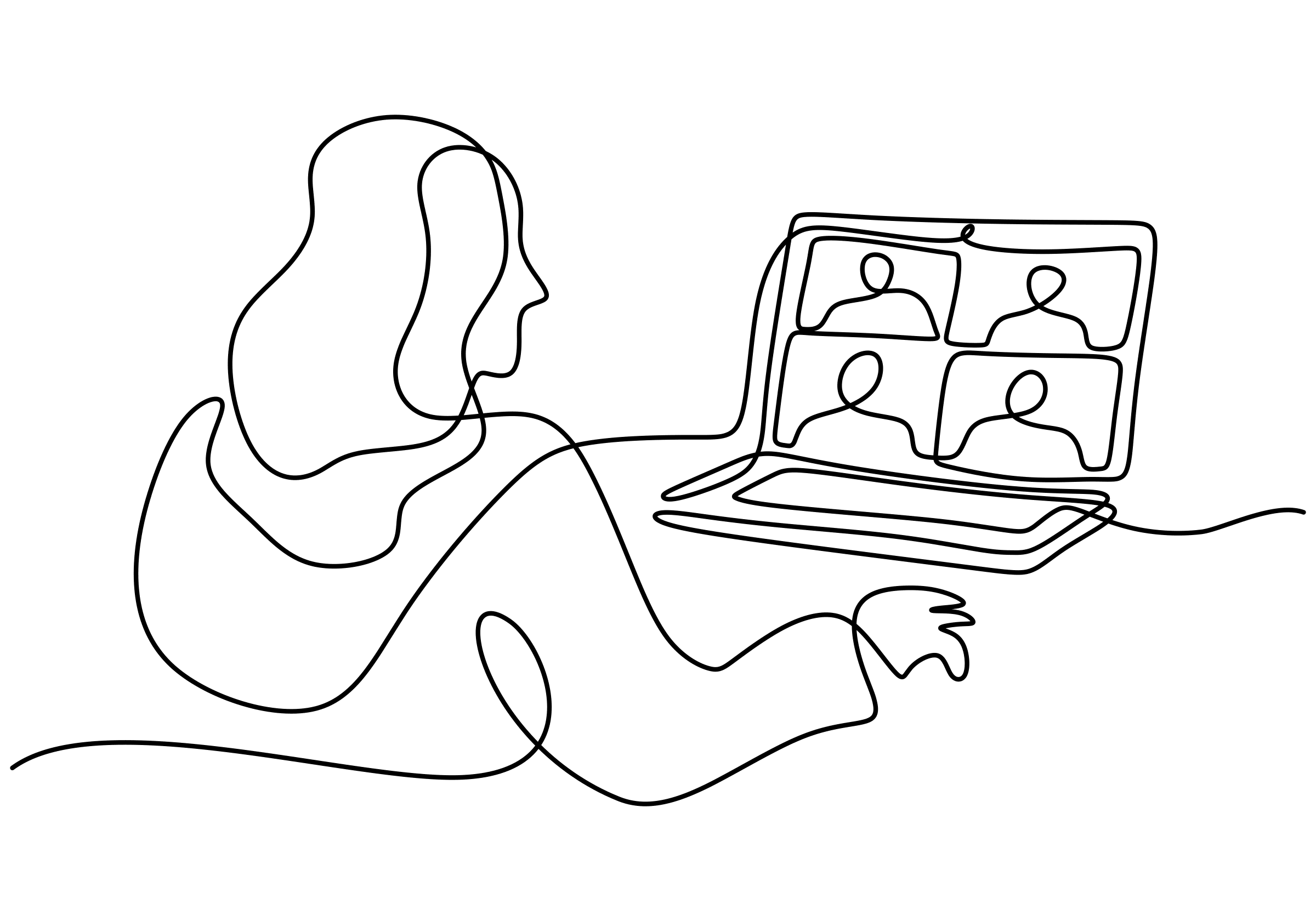 Digital and hybrid solutions vector